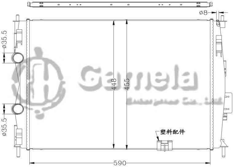 6115268N - Radiator-for-NISSAN-QASHQAI-07-Xiao-Ke-MT-OEM-21400-JD900-JD90A