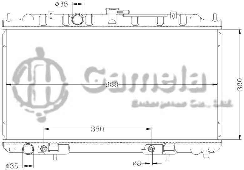 6115269N - Radiator-for-NISSAN-P12-QR20DE-AT-OEM-21460-AU303