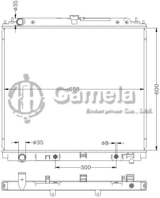 6115275N - Radiator-for-NISSAN-NAVARA-05-AT