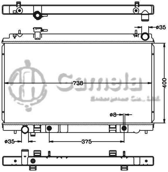 6115279N - Radiator-for-NISSAN-FAIRLADY-Z-03-05-AT-OEM-21460-CD010-DPI-2576