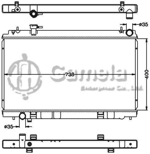 6115280N - Radiator-for-NISSAN-FAIRLADY-Z-03-05-MT-OEM-21410-CD010-DPI-2577