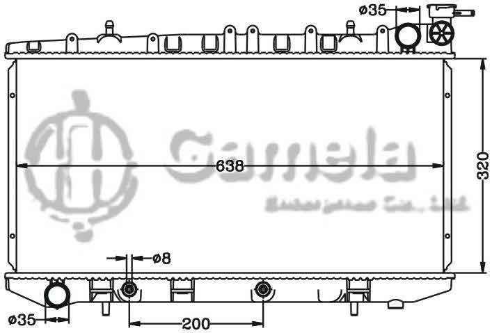 6115285N - Radiator-for-NISSAN-SUNNY-SENTRA-HN14-90-95-AT-OEM-21460-58Y00