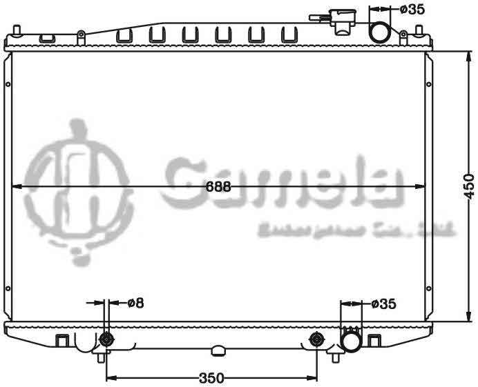 6115287N - Radiator-for-NISSAN-DATSUN-TRUCK-97-99-AT-OEM-21460-3S100