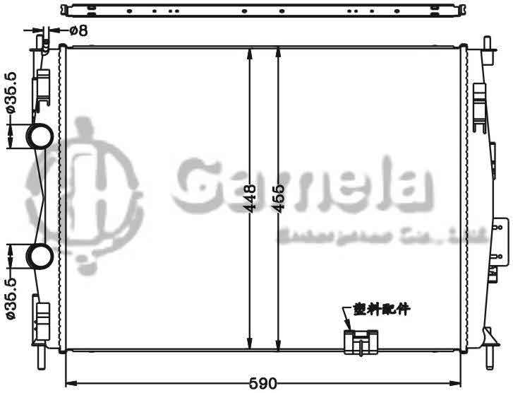 6115292N - Radiator-for-NISSAN-QASHQAI-07-Xiao-Ke-MT-OEM-21400-JD900-JD90A