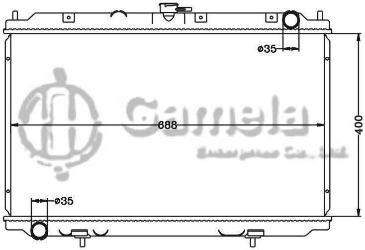 6115294N - Radiator-for-NISSAN-ALMERA-TINO-V10-2-2-Di-00-MT-OEM-21410-BU100