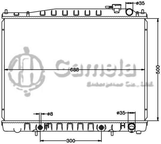 6115297N - Radiator-for-NISSAN-TERRANO-97-99-E50-R50-VG33-AT-NISSAN-PATHFINDER-IMQX4-95-99-AT