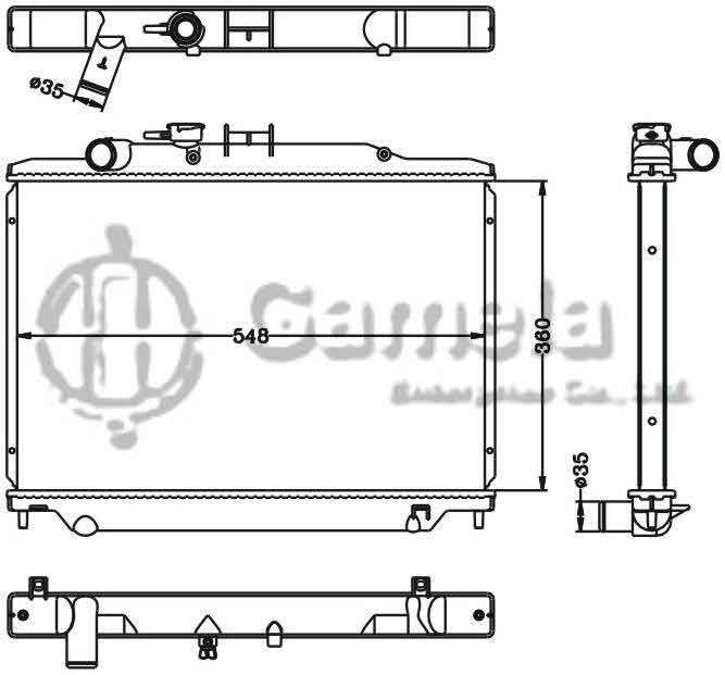 6115300N - Radiator-for-NISSAN-URVAN-2009-MT