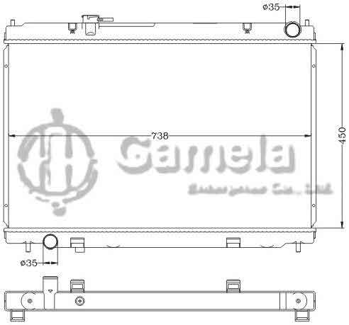 6115310NA - Radiator-for-NISSAN-INFINITI-FUGA-M35-06-08-MT