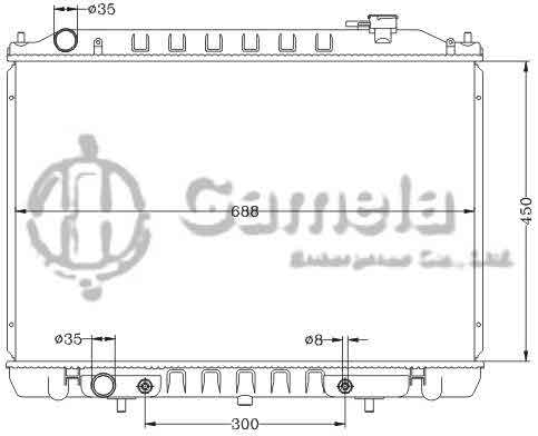 6115331NA - Radiator-for-NISSAN-FRONTIER-D22-AT