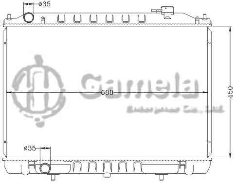 6115332NA - Radiator-for-NISSAN-FRONTIER-D22-MT