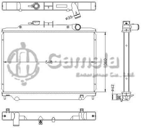 6115338NA - Radiator-for-NISSAN-URVAN-06-MT