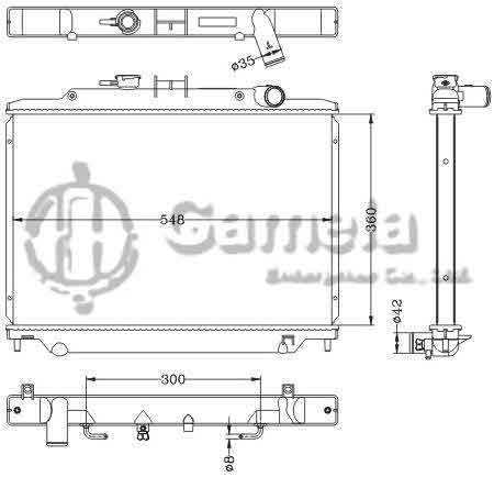 6115339NA - Radiator-for-NISSAN-URVAN-06-AT