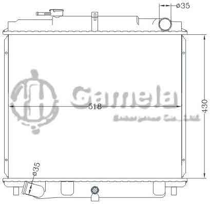 6115341NA - Radiator-for-NISSAN-TRUCK-ATLAS-TD25-95-MT-OEM-21410-6T500