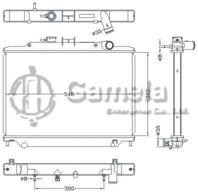 6115347NA - Radiator-for-NISSAN-URVAN-06-AT