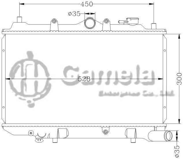 6116003N - Radiator-for-MAZDA-323-MT