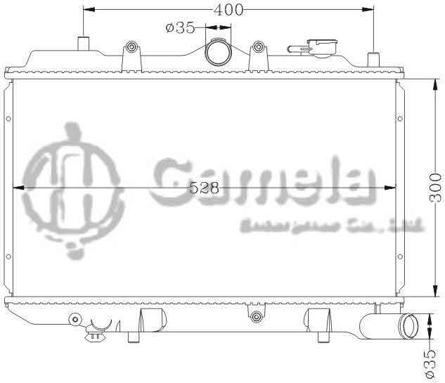 6116004N - Radiator-for-MAZDA-323-MT