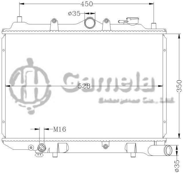 6116005N - Radiator-for-MAZDA-323-MT