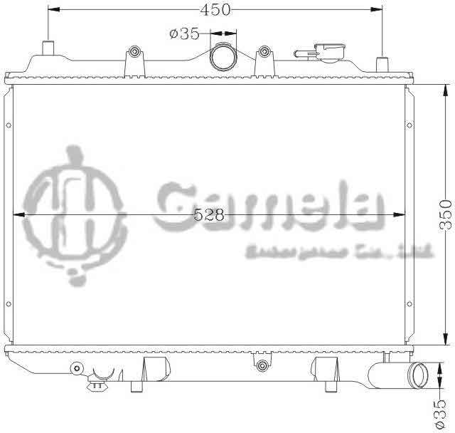 6116007N - Radiator-for-MAZDA-323-MT