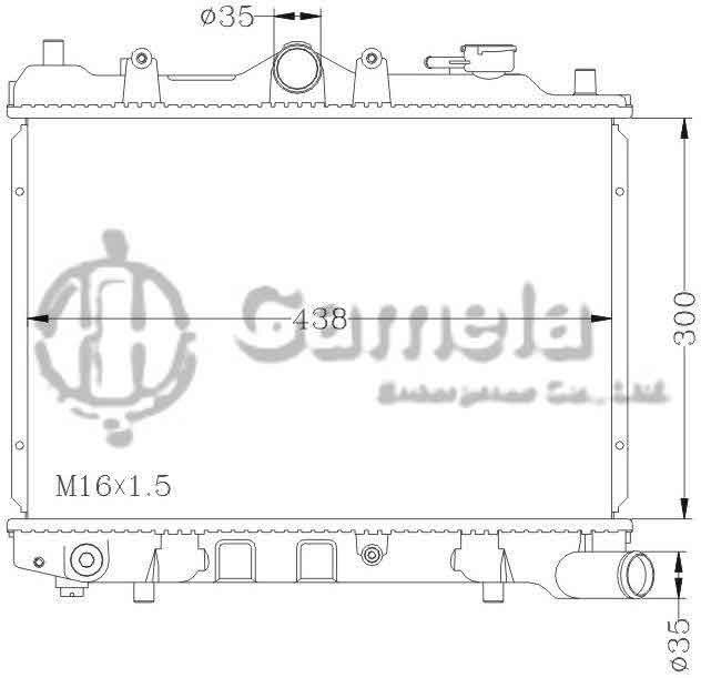 6116009N - Radiator-for-MAZDA-323-MT