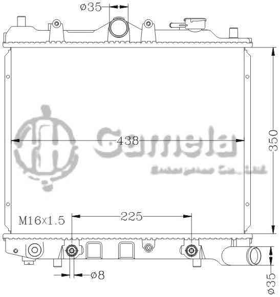 6116010AN - Radiator-for-MAZDA-323-E5-85-87-AT-OEM-E357-15-200A