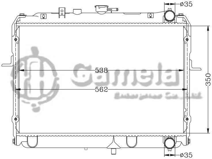 6116011N - Radiator-for-MAZDA-E2200-88-96-SV50-DIESEL-MT-OEM-RF01-15-200E-VS01-15-200B