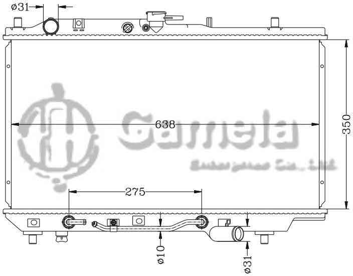 6116013N - Radiator-for-MAZDA-ASRINA-89-90-323BA-AT-OEM-B547-15-200D-B581-15-200A