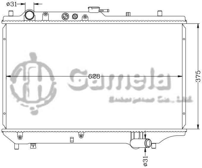 6116022N - Radiator-for-MAZDA-KIA-SEPHIA-93-MT