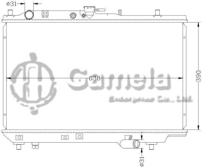 6116024N - Radiator-for-MAZDA-PROTEGE-90-94-323BG-MT-OEM-BP26-15-200F-DPI-1134