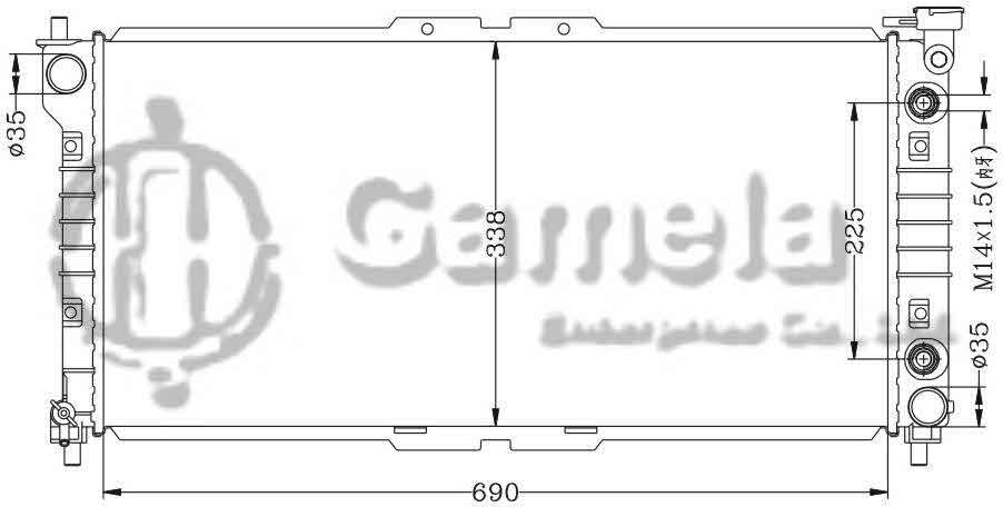 6116041N - Radiator-for-MAZDA-MX6-93-96-626GE-V4-AT-OEM-F23Z8005A-B-DPI-1324