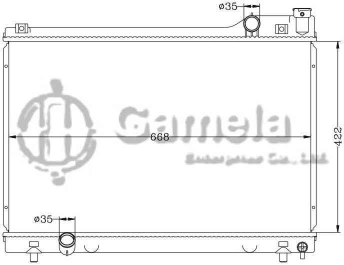 6116048AN - Radiator-for-MAZDA-SEDAN-929HD-92-96-MT