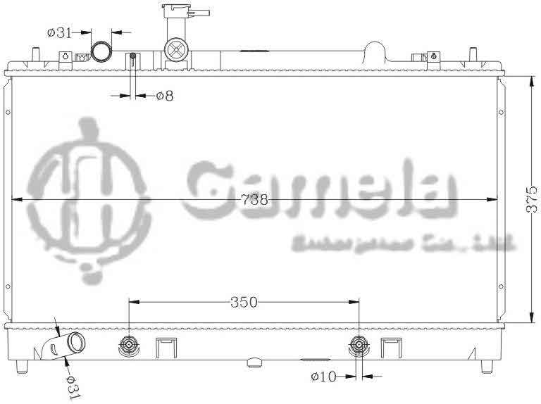 6116065AN - Radiator-for-MAZDA-6-4CYL-03-04-AT-OEM-L332-15-200E-DPI-2673