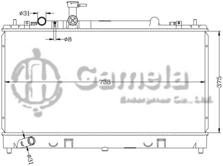 6116066AN - Radiator-for-MAZDA-6-4CYL-03-04-MT