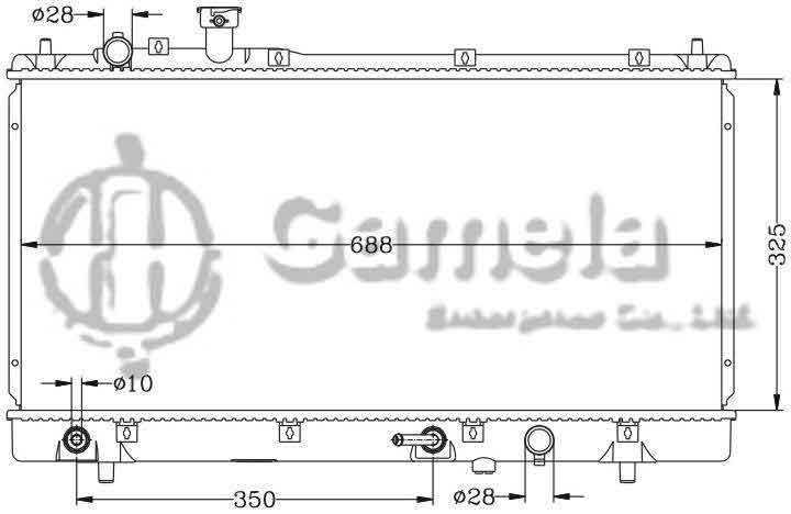 6116077N - Radiator-for-MAZDA-AT