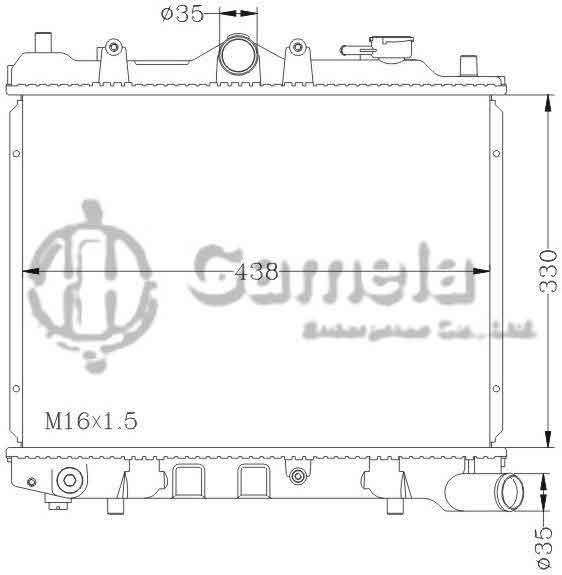 6116087N - Radiator-for-MAZDA-323-MT