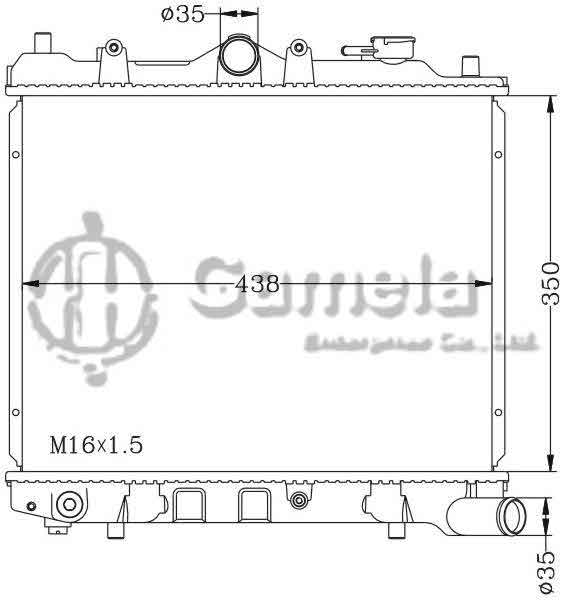 6116088N - Radiator-for-MAZDA-323-E5-85-87-MT