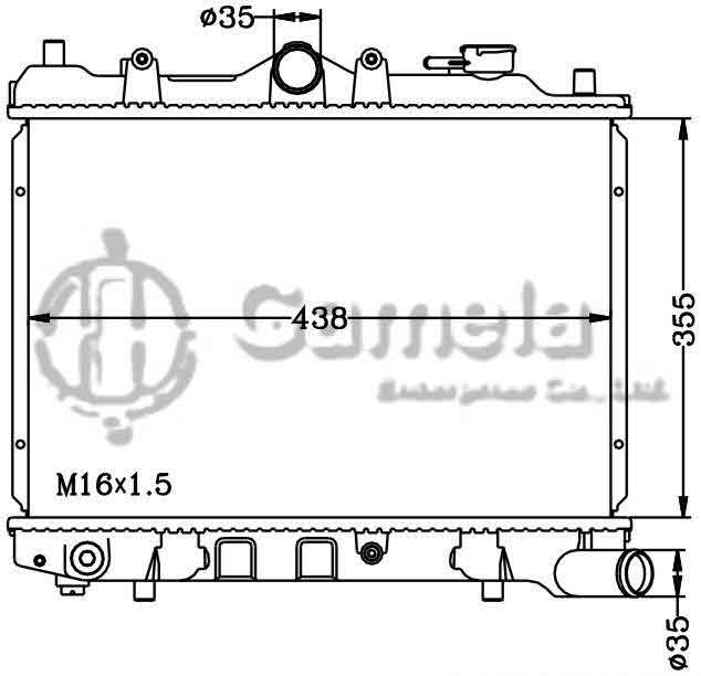 6116103N - Radiator-for-MAZDA-323-MT