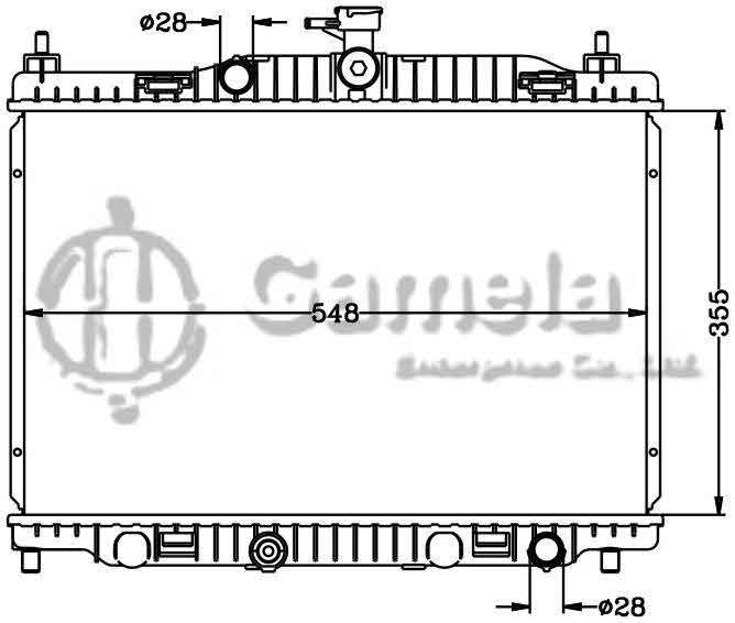 6116108N - Radiator-for-MAZDA-2-08-11-MT