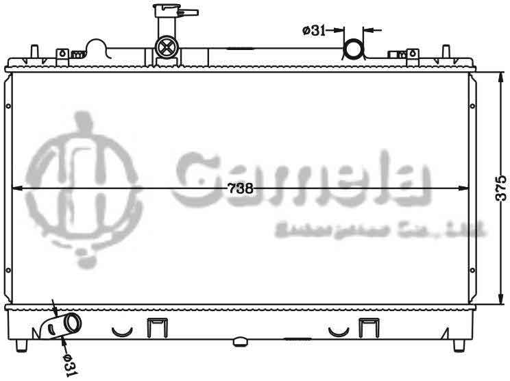 6116110N - Radiator-for-MAZDA-6-02-2-0CDVI-D-MT-OEM-RF5C-15-200-RF5C-15-200A-RF5C-15-200C