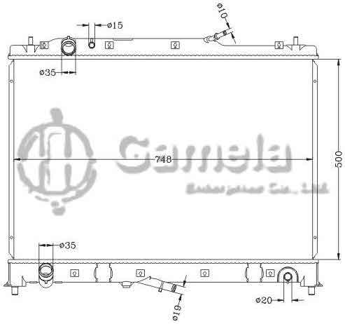 6116118NA - Radiator-for-MAZDA-CX-9-08-11-MT