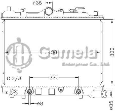 6116127NA - Radiator-for-MAZDA-323-1-1-1-3-1-5-85-AT