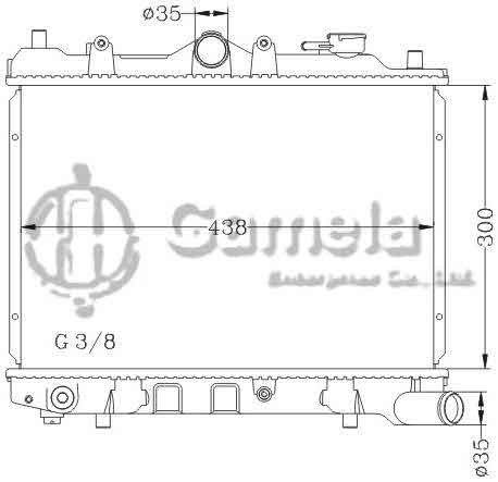 6116128NA - Radiator-for-MAZDA-323-1-1-1-3-1-5-85-MT-OEM-E358-15-200B-E5D9-15-200B