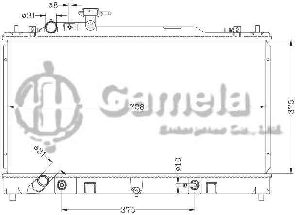 6116137NA - Radiator-for-MAZDA-6-2010-AT