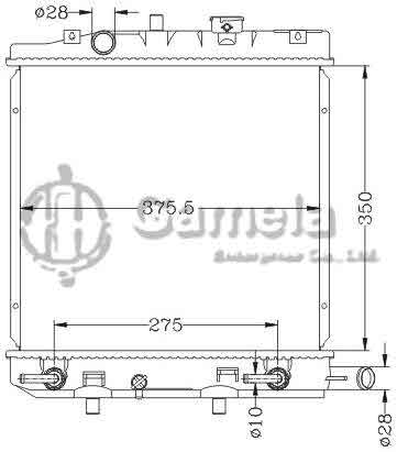 6116139NA - Radiator-for-MAZDA-DEMIO-98-PW3W-AT-OEM-B5C8-15-200B