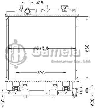 6116141NA - Radiator-for-MAZDA-DEMIO-MAZDA-2-99-02-AT-MAZDA-FESTIVA-WAGON-99-01-AT-OEM-B5D9-15-200A-B-B5D8-15-200A-B