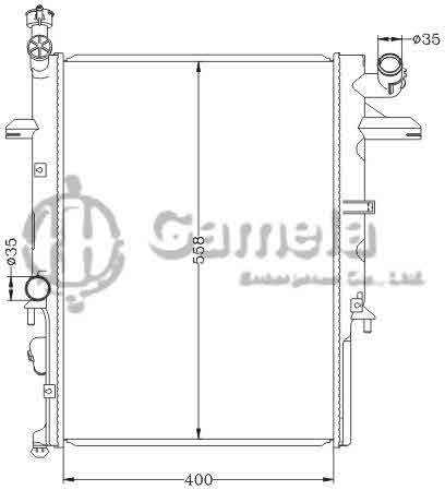 6116144NA - Radiator-for-MAZDA-BONGO-SD59T-97-99-MT-OEM-WLA1-15-200-200A