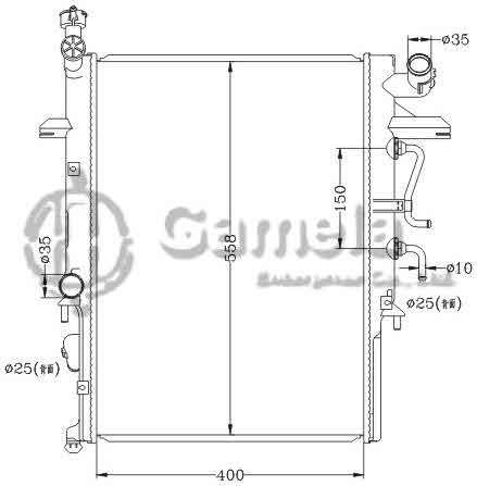 6116145NA - Radiator-for-MAZDA-BONGO-SR5AM-97-99-AT-OEM-WL64-15-200F