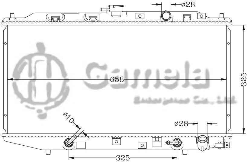 6117045N - Radiator-for-HONDA-CIVIC-CRX-88-91-EF2-3-AT-OEM-19010-PM3-901-902-DPI-886