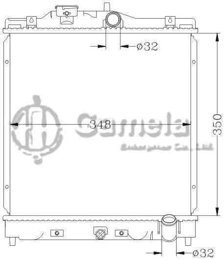 6117052N - Radiator-for-HONDA-CIVIC-92-00-D13B-D16A-MT-OEM-19010-P30-G01-G02-DPI-1570