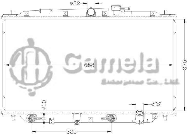 6117087N - Radiator-for-HONDA-PRELUDE-92-96-AT-OEM-19010-P14-A11-DPI-1572