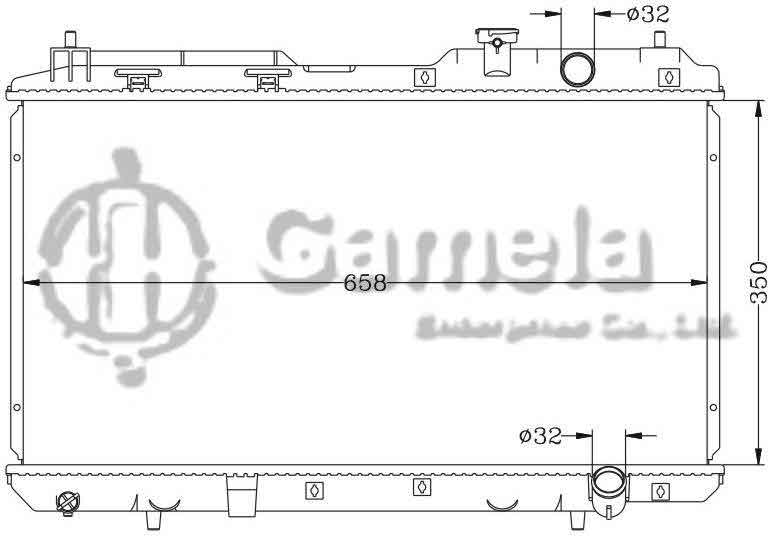 6117092N - Radiator-for-HONDA-CRV-97-01-2-0L-RD1-MT-OEM-19010-P3F-014-004-902-DPI-2051